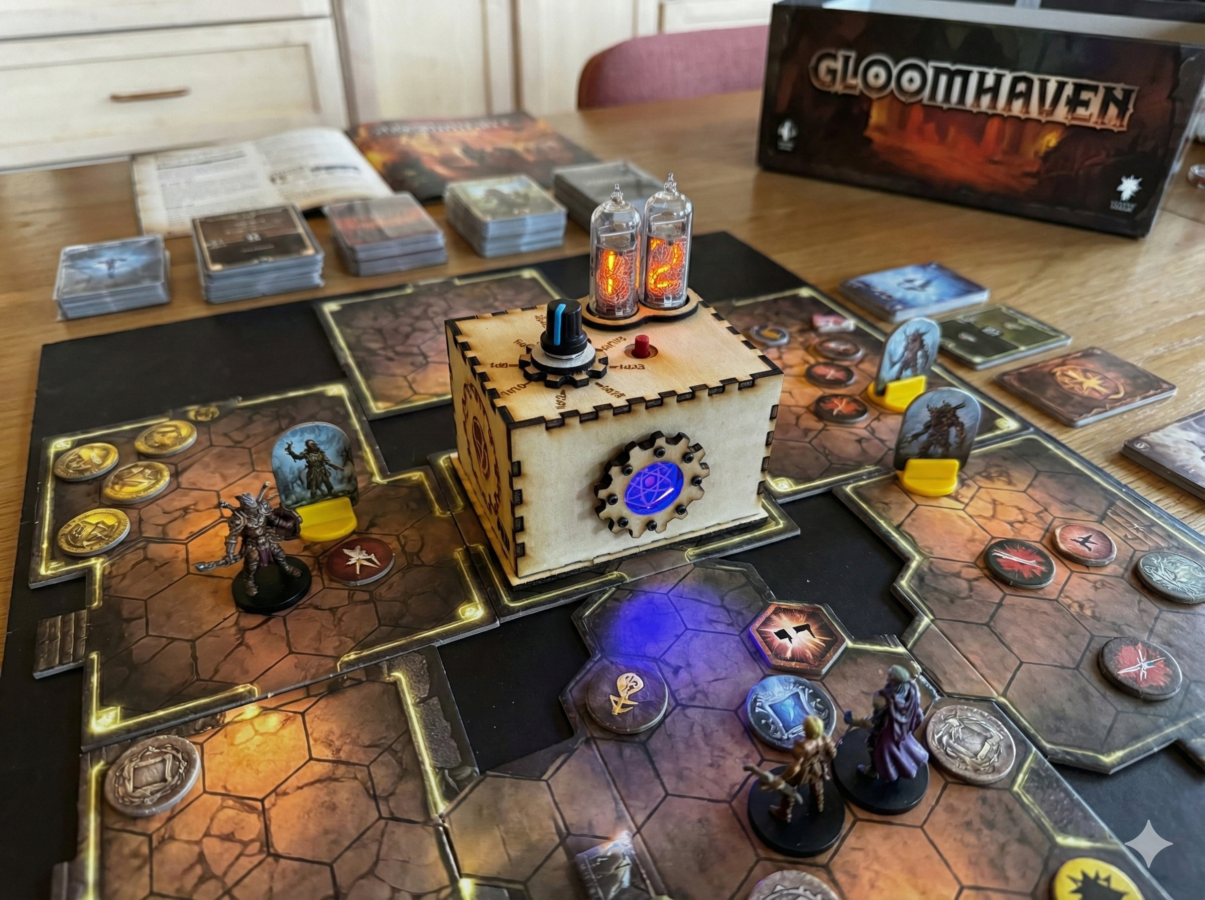 The Quantum Entropy Engine: Nixie Tube Dice