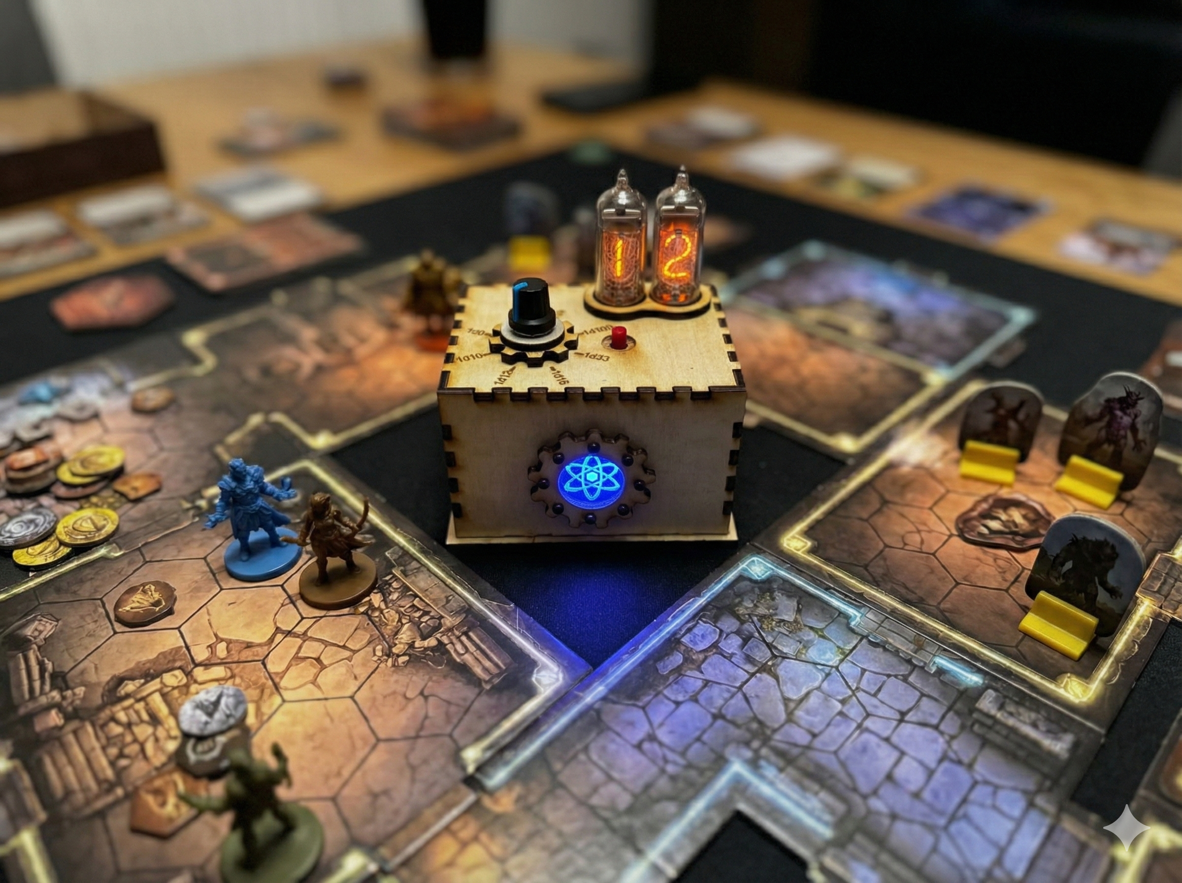 The Quantum Entropy Engine: Nixie Tube Dice